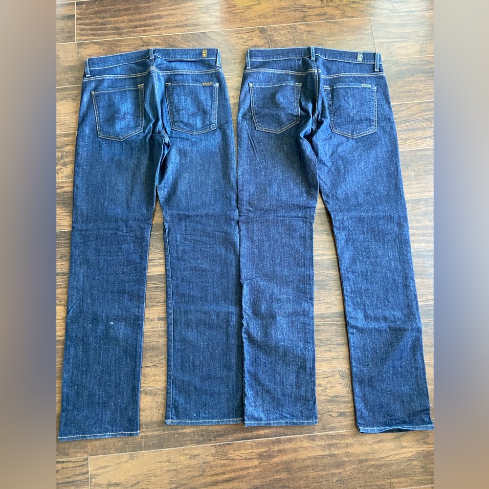 7 For All Mankind Standard and Carsen Jeans sz 32x33 - Picture 9 of 10